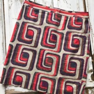 Boden Retro Mod Graphic Skirt Sz 10P